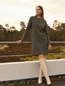 Kleid | Bonded-Travelqualität | Binko | Olive Night