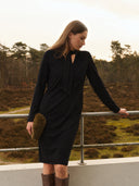Dress | Recycled Regular Travel | Nayomi | Deep Black