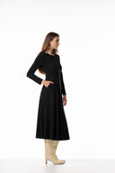 Jurk | Recycled Regular Travel | Tami Long Sleeve | Deep Black