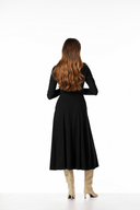 Jurk | Recycled Regular Travel | Tami Long Sleeve | Deep Black