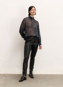 Pants | Lambs Leather Stretch | Lanky | Black - shop_name