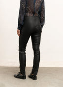 Pants | Lambs Leather Stretch | Lanky | Black - shop_name