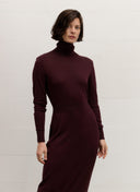 Dress | Cotton Knit | Nagisa | Aubergine Knit - shop_name