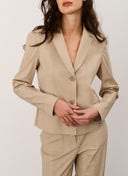 Blazer | Heavy Travel | Shoji Dessin | Café Latte Herringbone - shop_name