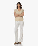 Knits | Linen Cotton Rec. Pol. | Yunea | Sand