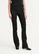 Flared Pants | Travel Jersey | Zaya | Deep Black - shop_name