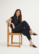 Pantalon | Recyled Comfort Travel | Kona Comfort | Deep Black