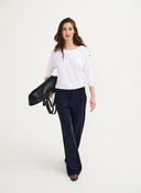 Hose | Regular-Travelqualität | Myza | Black-Blue