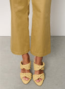Pants | Cotton Stretch | Noe 7/8 | Safari sand Cotton - shop_name