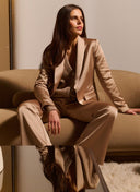 Pants | Heavy Satin Stretch | Kawase | Champagne - shop_name