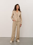 Pants | Heavy Travel Print | Kokoro dessin | Café Latte Herringbone - shop_name