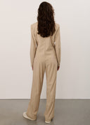 Pants | Heavy Travel Print | Kokoro dessin | Café Latte Herringbone - shop_name