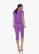 Pants | Regular Travel | Capri | Plum Purple - shop_name