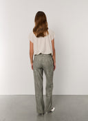 Pantalon | Regular Travel Print | Taro Dessin | Dusky Green Structure