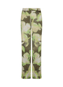 Pants | Satin Viscose Dessin | Sataky Dessin | Fluor Flower - shop_name