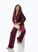 Pants | Velour Tencel | Kona Long Velvet | Wine Red Velvet - shop_name