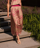 Skirt | Satin Viscose Dessin | Kana Dessin | pinstripe petal - shop_name