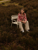 Bluse | Viskose | Tokiwa | Spiaggia Red block