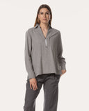 Top | Flanel Wool | Qurai | Pearl Grey