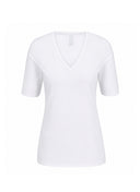 V-neck | T-shirt | Travel Qualität | Lyo | White
