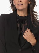 Blazer | Crepe | Charis | Deep Black - shop_name