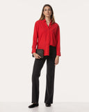 Bluse | Recycled Regular-Travelqualität | Mikuya | Spicy Red