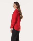 Bluse | Recycled Regular-Travelqualität | Mikuya | Spicy Red