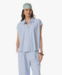 Blouse | Soft Travel | Tsuba | Cashmere Blue