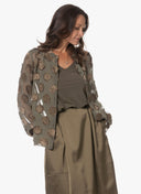 Blouse | Viscose Polyester | Tankuya | Olive Dot - shop_name