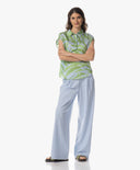 Blouse | Cotton | Kayo Dessin | leaves
