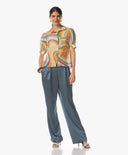 Blouse | Cotton Silk | Daiya | Sunset Waves
