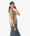 Blouse | Cotton Silk | Daiya | Sunset Waves