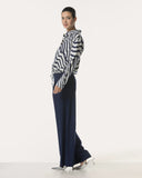 Bluse | Baumwoll-Stretch | Agano Stripe | irregular stripe