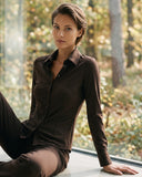 Bluse | Regular-Travelqualität | Ayaka Closed | Brown