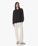Bluse | Light-Travelqualität | Iwai | Black-Blue