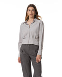 Blouse | Recycled Regular Travel | Yukako | Mid Grey