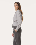 Bluse | Recycled Regular-Travelqualität | Yukako | Mid Grey
