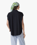 Blouse | Soft Travel | Tsuba | Black-Blue