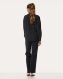Bluse | Recycled Regular-Travelqualität | Rikuna | Black-Blue