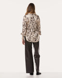 Bluse | Satin-Viskose Dessin | Sanuky | Blossom Branch