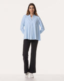 Bluse | Soft-Travelqualität | Mody Soft | Cashmere Blue