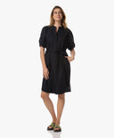 Kleid | Baumwollstretch | Yari | black