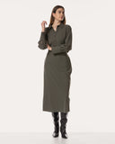 Kleid | Recycled Regular-Travelqualität | Sika | Olive Night