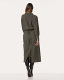 Kleid | Recycled Regular-Travelqualität | Sika | Olive Night