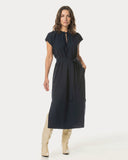 Kleid | Regular-Travelqualität | Ginoka | Black-Blue