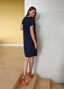 Kleid | Regular-Travelqualität | Okichi | Black-Blue