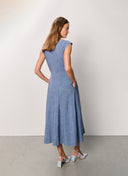 Dress | Regular Travel Print | Tami Dessin | Delave Stripe - shop_name