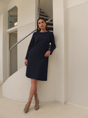 Jurk | Bonded Travel | Binko | Black-Blue