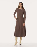 Kleid | Recycled Regular-Travelqualität | Tami Long Sleeve | Cacao