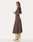 Kleid | Recycled Regular-Travelqualität | Tami Long Sleeve | Cacao
